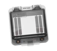 Hohopeti Caja Protectora para Caja de Interruptores Vías Transparente Ventana Visible para Control Fácil Resistente Diseño Compacto para Uso Interior y Exterior