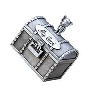 Hohopeti Cajas Organizadoras Cajas De 2 Uds Contenedor De Rizos Cajas De Memoria De Tesoros De Metal Cofre De Contenedor Para Recién Nacidos Recuerdo De De Caducifolio Regalo Regalo Hada