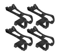 Hohopeti Calapiés para Pedales de Bicicleta Estática y Carretera 4 Piezas Ajustables Clips para Punteras de Bicicleta Accesorios para Ciclismo Seguro y Estable