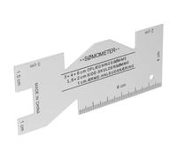 Hohopeti Calibre de Costura de Aluminio Medición Precisa, Regla Ligera para Patchwork y Acolchado, Herramienta Multiusos para Manualidades y Trabajos de Costura, Plantilla de Metal Marcas