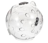 Hohopeti Capucha Transparente para Gato Grande Bozal Respirable Mordeduras para Aseo y Protección Casco Cómodo para Evitar Autolesiones Durante Cuidados