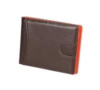 Hohopeti Cartera Hombre Piel Ultradelgada Genuina de Cuero con Bloqueo RFID Monedero con Clip Compartimentos para Billetes Monedas y Fotos Cartera Billfold para Negocios y Uso Diario Color