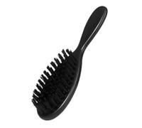 Hohopeti Cepillo para Barba Vintage Pequeño Negro, Cepillo de Nailon Suave Multifuncional para Peluquería, Herramienta de Aseo para Eliminar Polvo y Cabello del Cuello, Adecuado
