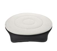 Hohopeti Cojín Acolchado Giratorio 360° para Asiento de Coche Blanco Lunar, Ergonómico Antideslizante para Camiones y Viajes Diarios, Cojín Portátil para Personas Mayores, Uso Cuatro