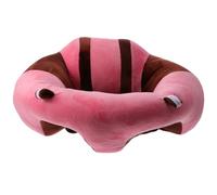 Hohopeti Cojín de Sofá Infantil de Felpa Ultrasuave, Asiento de Apoyo para Bebés de 45 Cm, Color y Marrón, Multifuncional para Aprender a Sentarse, Jugar y Comer, Asiento Cómodo para Suelo