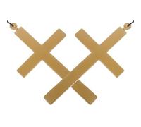 Hohopeti Collar Colgante de Cruz Grande para Sacerdote y Monja, 2 Piezas de Accesorio de Disfraz de Cosplay, Diseño Europeo, Ligero y Cómodo para Fiestas y Juegos de Rol