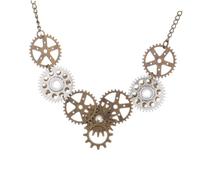 Hohopeti Collar Colgante de Engranaje de Vapor Vintage Elegante Accesorio de Cuello para Mujer Joyería Punk Creativa para Ocasiones Especiales y Regalo Original