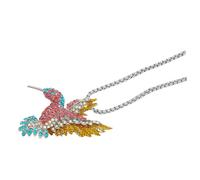 Hohopeti Collar de Dama Colgante de Pájaro y Rhinestone, Aleación Elegante y Cómodo para Ocasiones Obsequios y Bodas, Accesorio de Clavícula Detalles Finos