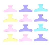 Hohopeti Color Aleatorio de Plástico 24 Pinzas Cabello Profesionales Accesorios para Peluquería Ideales para Peinados y Secado en Salón de Belleza