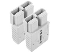 Hohopeti Conector Rápido para Batería de Carretilla Elevadora, 175a 600v, 2 Piezas, Color Gris, Alta Corriente, Cableado para Cabrestante, Conexión Eléctrica Fiable para Vehículos