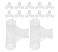Hohopeti Conectores para armarios de Tela portátiles de plástico Blanco, 12 Piezas, 16 mm, Montaje Modular, fácil instalación para Armario portátil y Zapatero