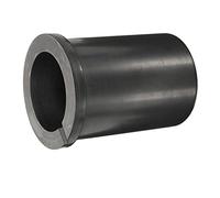 Hohopeti Crisol Negro de Grafito de Alta Pureza Resistente a Ácidos y Álcalis Plato de Crisol de 5 Kg para Fundición de Cobre y Aleaciones Adecuado para Joyería