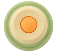 Hohopeti Cuenco para Perros Pequeño de Alimentación Lenta con Base Antideslizante y Esfera para Lamer, Comedero Interactivo Amarillo Adecuado para Comida Húmeda y Seca, Uso Diario y Viajes