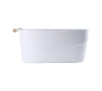 Hohopeti Cuenco para Remojo de Manos Estilo Japonés, Tazón Plástico Pp Reposamanos de Madera, Recipiente para Manicura y Cuidado de Uñas, Suministros Profesionales para Salón y Uso