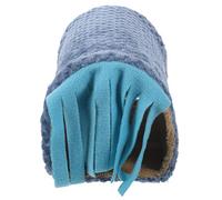 Hohopeti Cueva para Chinchillas de Felpa Suave Refugio Acogedor para Cobayas y Conejos Túnel para Mascotas Pequeñas Casa Escondite para Invierno