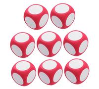 Hohopeti Dados De Borrado En Seco Educativos De Espuma 6 Cm para Aula Infantil, Rojo, 8 Piezas, Multiusos para Aprendizaje Interactivo y Proyectos De Bricolaje Escolares