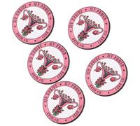 Hohopeti de Esmalte para Mujer 5 Piezas, Pin de Útero Floreciente, Accesorio de Ropa Médica para Enfermeras, de Seguridad Compacto, Adecuado para Clínicas y Eventos