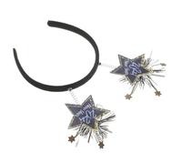 Hohopeti Diadema de Año Tocado Festivo para Fiesta de Temporada Aros Cabello de Estrella Accesorios Cabello para Fiesta de Año