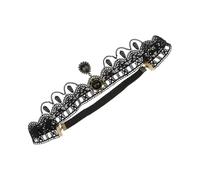 Hohopeti Diadema de Encaje para Mujer Banda de Frente Elegante para Halloween Accesorios de Disfraz Ligera y Cómoda para Fiestas