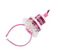 Hohopeti Diadema de Fiesta Brillo Rosa Púrpura Aro Pelo Decorativo para Cumpleaños Accesorio Ligero y Duradero para Fiestas Infantiles Decoración Fotográfica