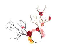 Hohopeti Diadema de Flores con Astas de Ciervo Coloridas Accesorio para Fiesta y Festival Diseño Creativo y Duradero para Adultos y Jóvenes