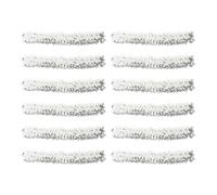 Hohopeti Diadema de Lentejuelas Elástica para Mujer y Niña 12 Piezas Plateadas Accesorios Brillantes para Cabello Tocado para Fiestas y Uso Diario Banda Decorativa para Peinados