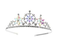 Hohopeti Diadema de para Accesorio Cómodo y Seguro para Cumpleaños Fiestas y Sesiones de Fotos Diseño Plateado Elegante