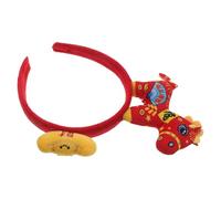 Hohopeti Diadema del Zodiaco Año Chino de Caballo Accesorios Cabello con Tema de Caballo para Fiestas de Cumpleaños Decoración de Víspera de Año y Material