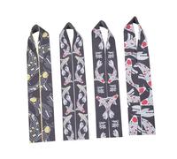 Hohopeti Diadema Deportiva de Karate, 4 Piezas Ajustables de Tela Transpirable Diseño Samurái Japonés, Pañuelo Ninja para Fiestas y Entrenamiento de Artes Marciales