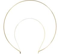 Hohopeti Diadema Dorada para Niñas Estilo Aureola Virgen, Accesorio para Fiesta y Fotos al Aire Libre, Aro Decorativo Elegante para Compromiso y Banquetes, Venda Ligera y Cómoda