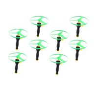 Hohopeti Disco Volador de Juguete para 8 Piezas de Plástico Color Aleatorio sin Luz, Platillos Voladores Deportivos para Exteriores, Juguetes Aire Libre