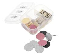 Hohopeti Discos de Lijado Circulares 25 MM para Manicura y Pedicura Juego de 60 Piezas Granos 80/150/240 Repuesto para Taladro Eléctrico Eliminación de Piel Muerta y Pulido Profesional