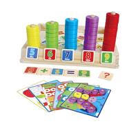 Hohopeti Educativo de Bloques de Aritmética para Rompecabezas Multifuncional de Colores para Reconocimiento y Habilidades Motrices Juguete Didáctico Montessori para Desarrollo Cognitivo y