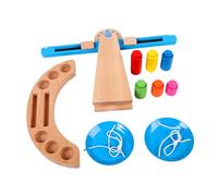 Hohopeti Educativo de de Madera para Juguete Didáctico de Equilibrio para Desarrollo Cognitivo y Aprendizaje de Cálculo Material Duradero para Educación Infantil