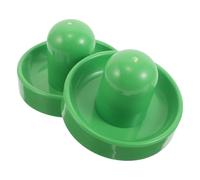 Hohopeti Empujadores de Mesa de Hockey de Aire 4 Pulgadas, Accesorios Verdes de Plástico Abs Duradero, 2 Piezas, Control Mejorado para Juegos de Mesa, Uso en Hogar, Club y Escuela