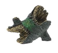 Hohopeti Escondite para Reptiles de Resina Seguro y Cómodo Cueva Decorativa para Terrarios Hábitat Versátil para Tortugas y Serpientes Accesorio Natural para Acuarios y Terrarios