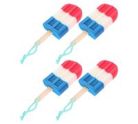 Hohopeti Esponjas de Baño Exfoliantes Diseño de Helado, 4 Piezas (,), Esponja para Fregar la Espalda y Cepillo para Lavar Tazas, Uso en Ducha y Cocina