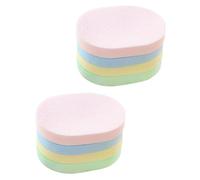 Hohopeti Esponjas Faciales Redondas para Limpieza Facial, 8 Unidades, Esponjas Exfoliantes Desmaquillantes, Colores Aleatorios, para Cuidado y Lavado Piel del Rostro Color Color Aleatorio