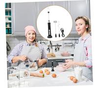 Hohopeti Espumador de Leche Eléctrico Recargable USB Portátil y Mini Batidor de Mano con Múltiples Velocidades para Café Huevos y Espuma Rápida Cocina