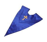 Hohopeti Estola de Coro Reversible Unisex en Forma de V, Satén Azul Real con Bordado de Cruz Dorada, Estola para Adultos, Chal de Oración para Iglesia y Ceremonias Pastorales
