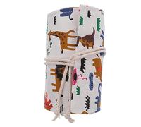 Hohopeti Estuche Enrollable para Lápices Bolígrafos De Lona 48 Agujeros Gran Capacidad Portátil para Artistas Estudiantes Uso Escolar Dibujo Creatividad