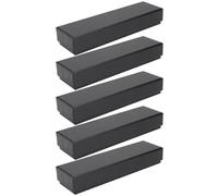 Hohopeti Estuche para Bolígrafos y Papelería 5 Piezas para Estudiantes Color Negro Compacto de Papel Espuma Antichoque para Uso Escolar y Obsequio de Cumpleaños