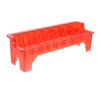 Hohopeti Estuche para Guardar Cortadoras de Pelo Soporte Rectangular para Peine Guía Organizador de Herramientas de Peluquería en Plástico Duradero Color Rojo Transparente Caja de