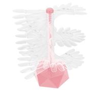 Hohopeti Expositor y Piezas Rosa de Espiral Acrílico 60 para Uñas Soporte Práctica Decoración Delicado y Conveniente para Mostrar Tips Creativos