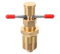 Hohopeti Extractor de Casquillos de Cobre Sólido de Latón, Herramienta Manual Roja para Desmontaje de Anillos y Manguitos de Compresión, Extractor de Tope Angular Portátil para Fontanería