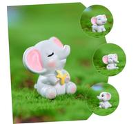 Hohopeti Figuras de Elefantes Resina Miniatura Adornos de Jardín y Decoración de Bonsái Accesorios DIY para Escritorio Colores y Estilos Mixtos Decoración Interior y Elegante