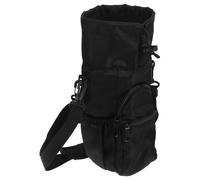 Hohopeti Funda Aislante para Botella de Agua Portátil Negra con Correa Ajustable Bolsa Térmica Protectora Multifuncional para Actividades al Aire Libre y Senderismo Funda Protectora