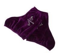 Hohopeti Fundas para Patines de Hielo Elásticas Cubierta Lavable de Poliéster para Patines de Hockey y Artístico Protector de Botas para Adultos Morado-s