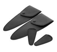 Hohopeti Fundas Protectoras y Fácil de Almacenar para Tijeras de Costura Set de 4 en PU Negro Diseño Ergonómico Adecuado para Costura y Manualidades