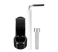 Hohopeti Gancho Lateral de Motocicleta de Aleación de Aluminio, Gancho para Casco Pequeño Negro Herramienta de Instalación, Accesorio Resistente para Colgar en Manillar, Adecuado